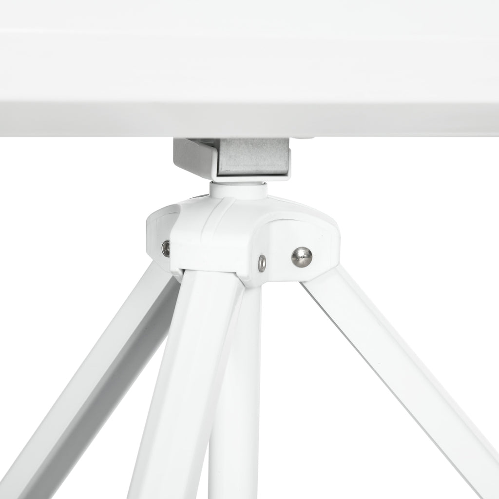 Tela de Projeção Manual com Suporte 120 Polegadas Tela de Projeção Formato 4:3 com Altura Ajustável para Cinema em Casa 244x183 cm Branco — foto 8