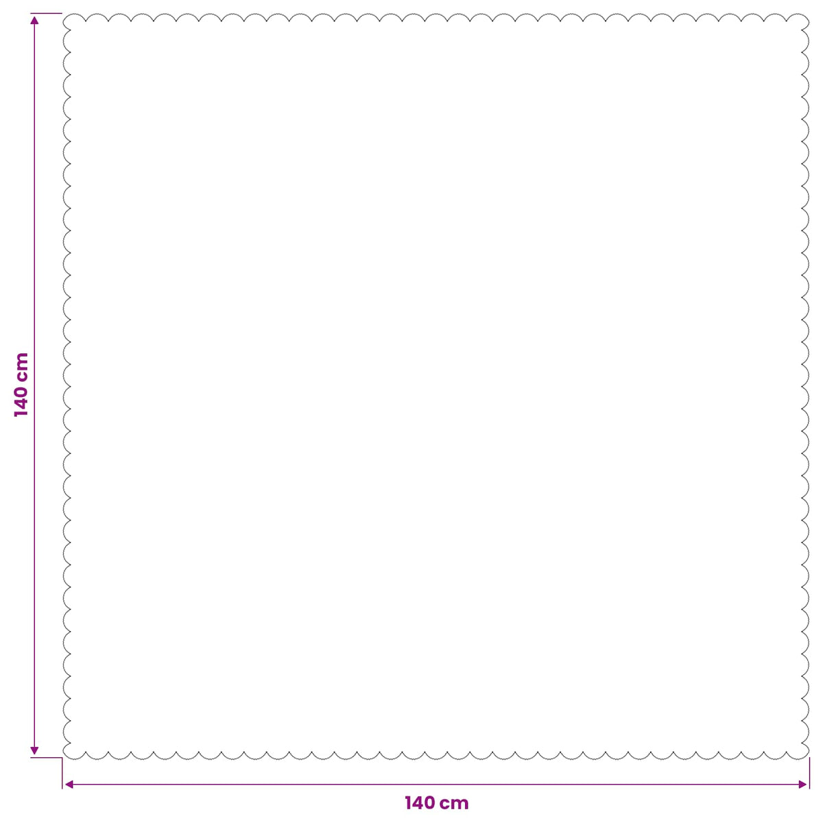 Toalha de Mesa Retangular Branco 140 x 140 cm — foto 7
