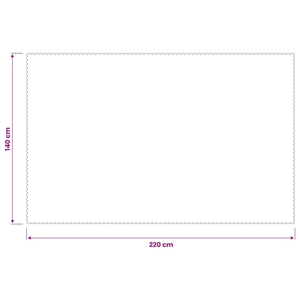 Toalha de Mesa Retangular Branco 140 x 220 cm — foto 7