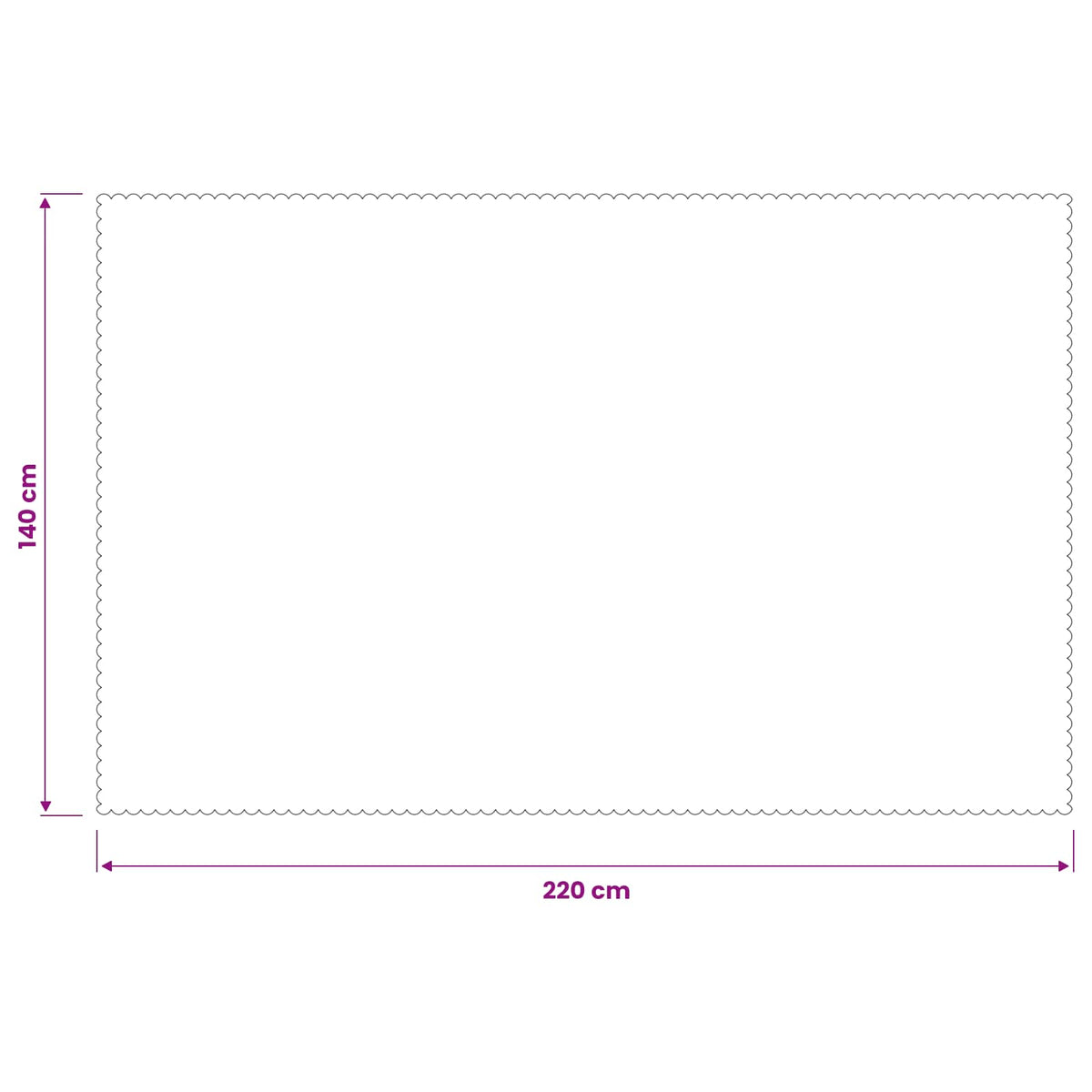 Toalha de Mesa Retangular Branco 140 x 220 cm — foto 7
