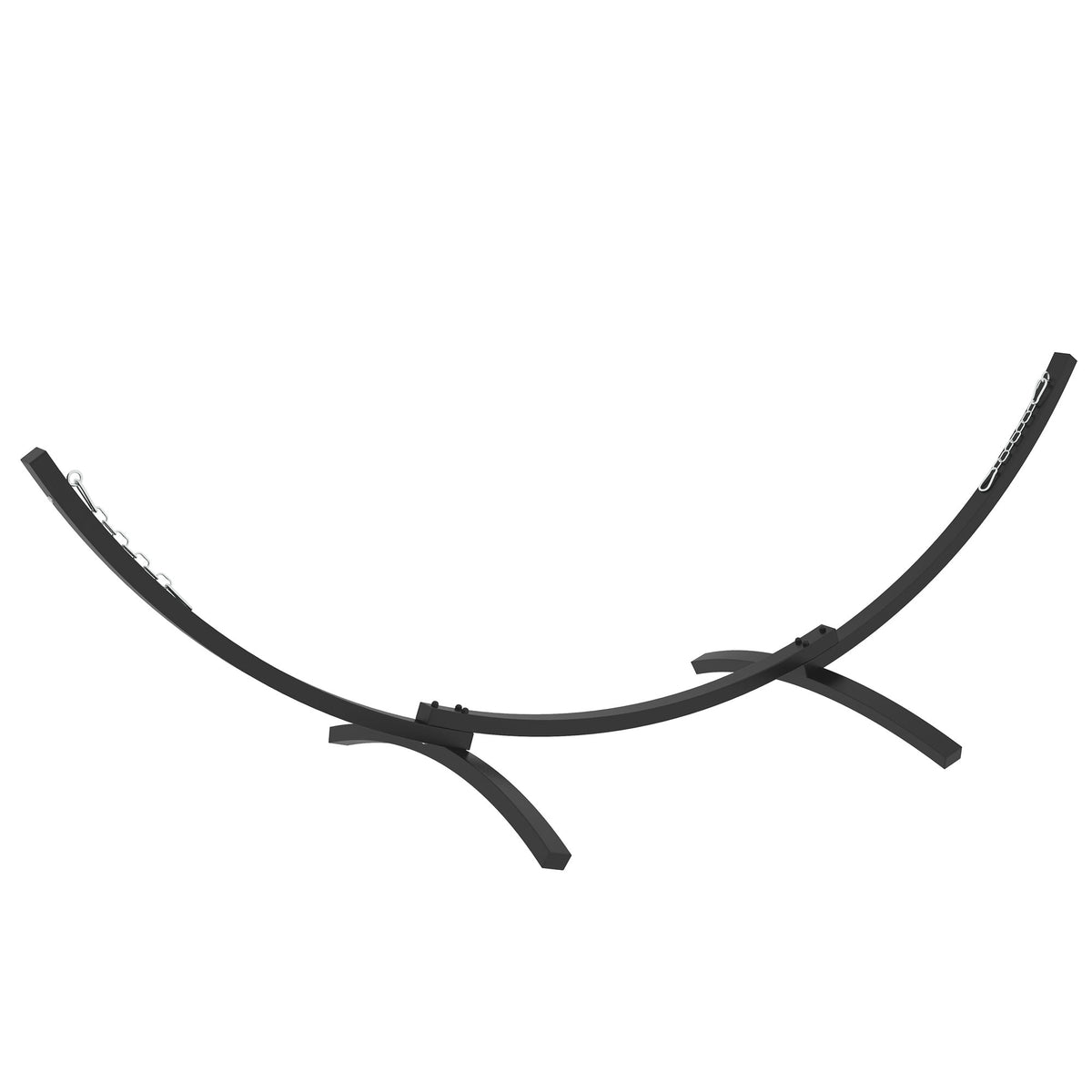 Suporte para rede Estrutura resistente em metal epóxi, comprimento 360 cm para redes de 270 a 330 cm, cinza — foto 1