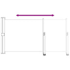 Toldo Lateral Retangular 160 x 300 cm Polyester Antracite — foto 7