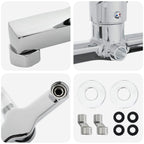 Torneira de Misturador de Chuveiro Chrome G 1 / 2 polegadas Latão — foto 7