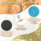 Trampolim Rectangular para Crianças com Rede de Segurança e Baloiço 190x124x222 cm — foto 8