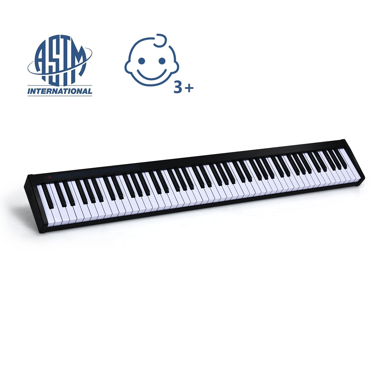 Piano Digital 88 Teclas 128 Ritmos Bluetooth MIDI USB MP3 com Estojo Microfone Auscultadores — foto 14
