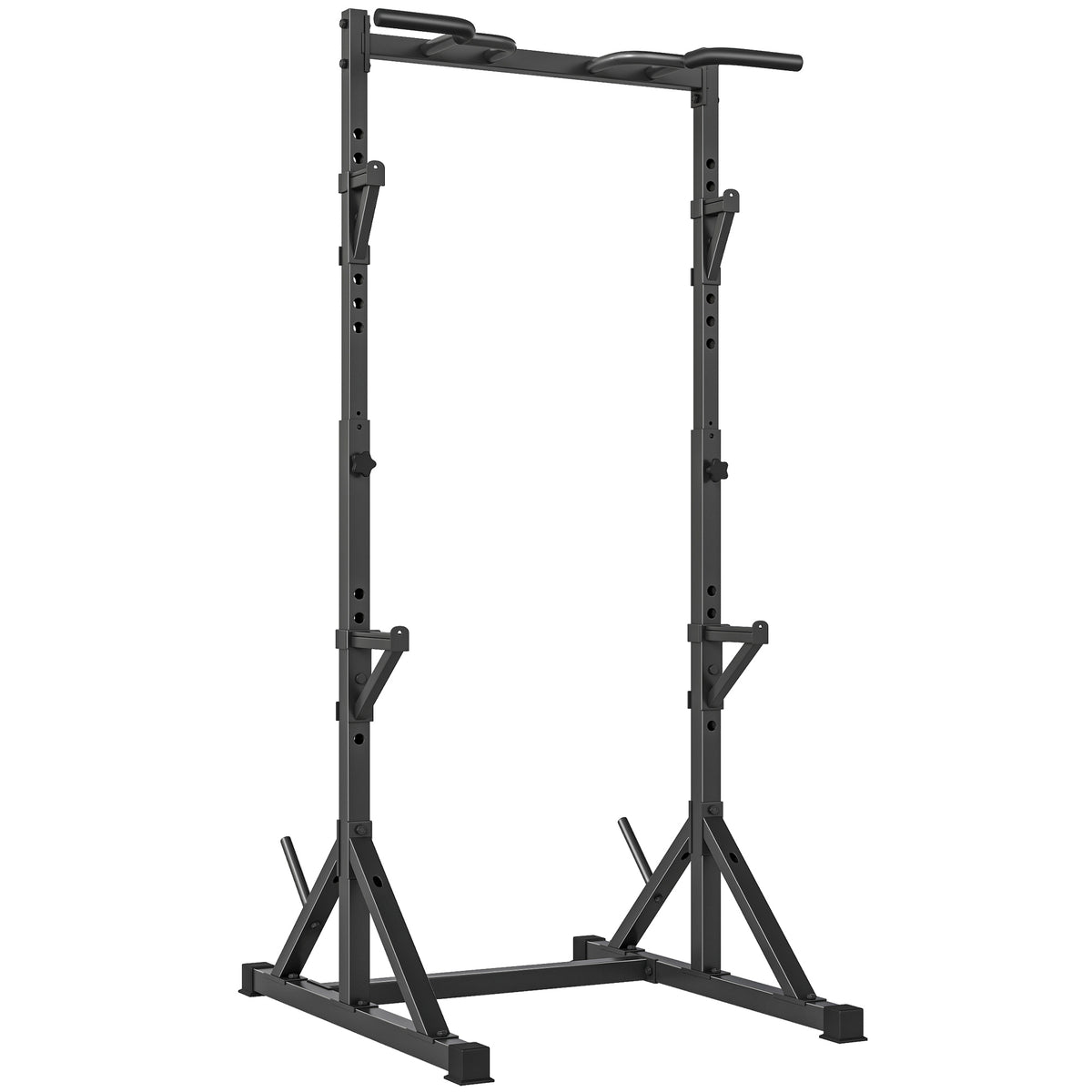 Suporte para Barra Altura Ajustável em Aço até 200 kg 112x100x217 cm Multifunção Preto — foto 1
