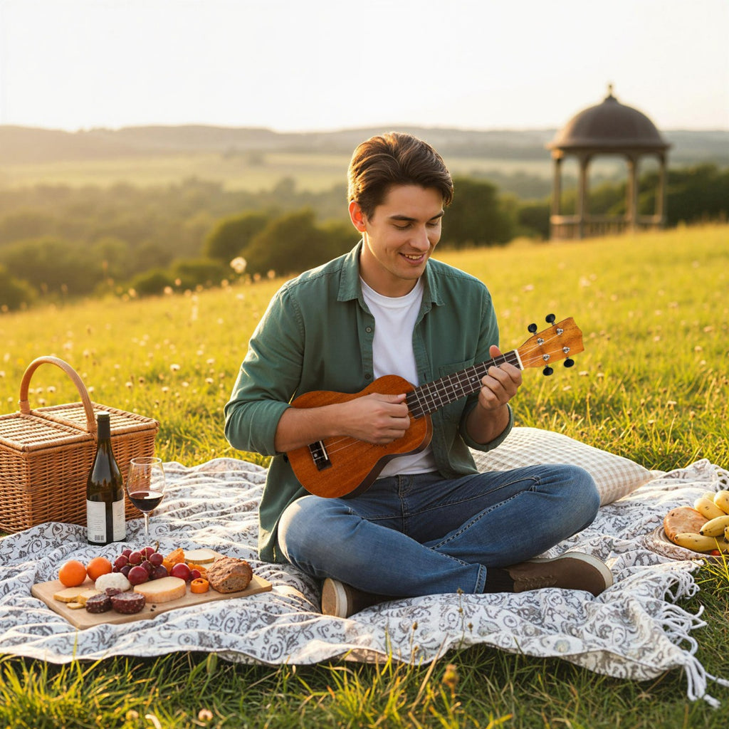 Ukelele Soprano 21 Polegadas Caoba para Adultos e Principiantes com Funda e Acessórios — foto 1