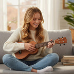 Ukelele Soprano 21 Polegadas Caoba para Adultos e Principiantes com Funda e Acessórios — foto 5