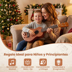 Ukelele Soprano 21 Polegadas Caoba para Adultos e Principiantes com Funda e Acessórios — foto 6