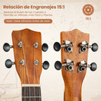 Ukelele Soprano 21 Polegadas Caoba para Adultos e Principiantes com Funda e Acessórios — foto 9