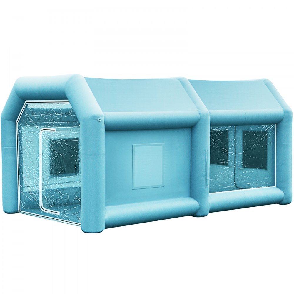 Tenda inflável spray 13x8x7ft cabine pintura com 2 ventiladores — foto 10