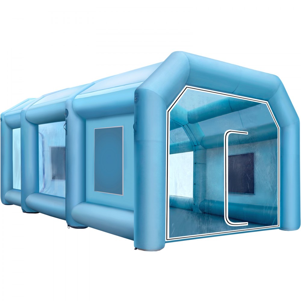 Tenda inflável cabine pintura, 26x15x10 pés — foto 10