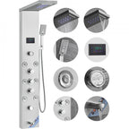 Painel duche 6 modos, LED, 8 jactos massagem — foto 1
