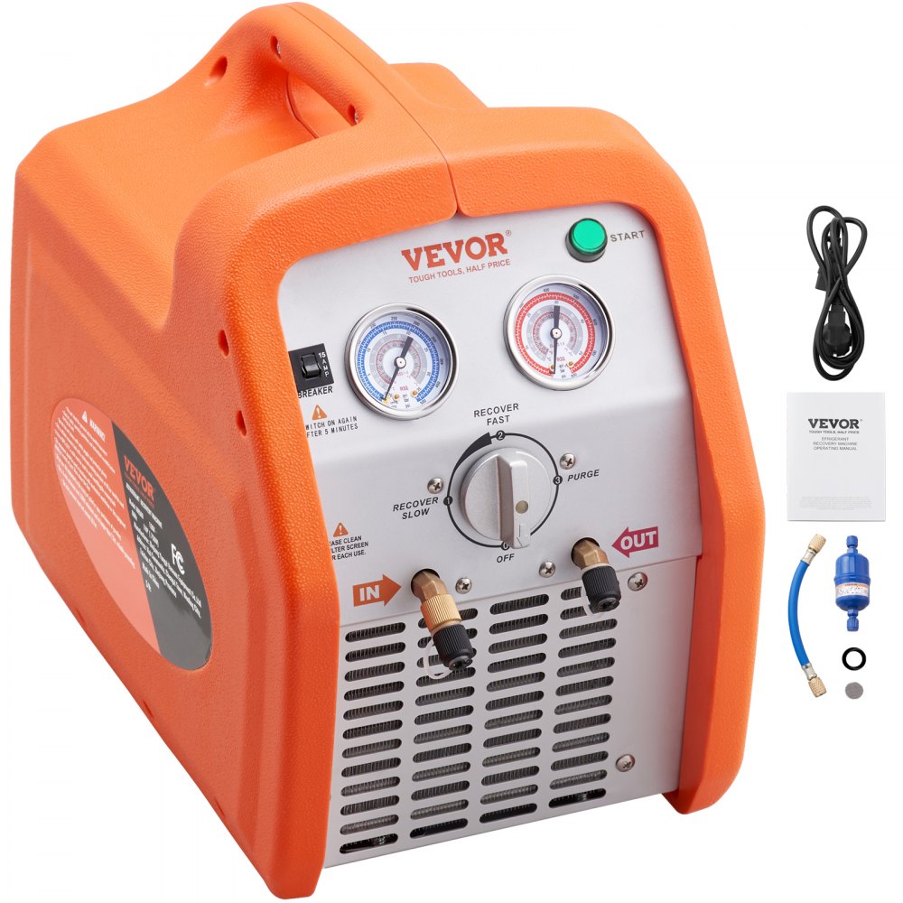 Máquina recuperação refrigerante 1 HP portátil duplo cilindro 220V — foto 1