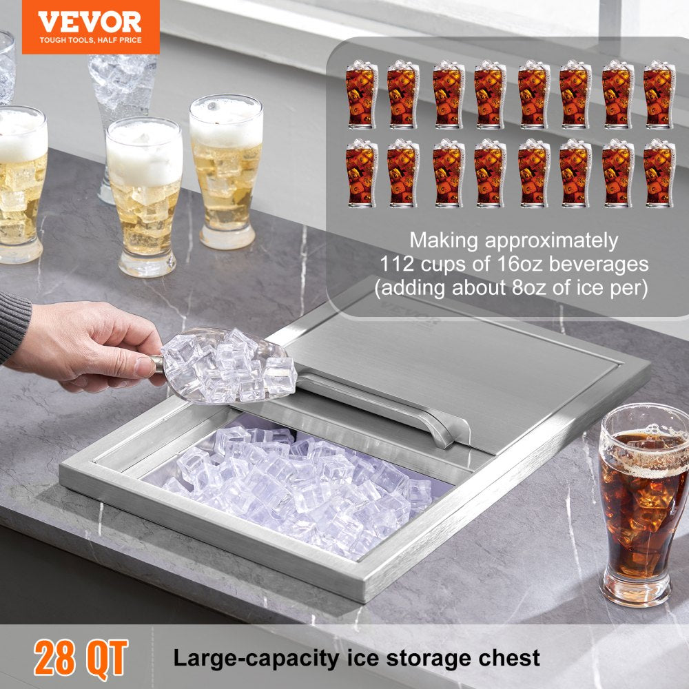 Caixa Gelo Inox 46x30,5x36,8 cm, 38,7L, Tampa Correr — foto 2