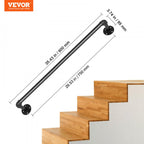Corrimão Tubo Aço Carbono 91.4cm Carga 199.6kg Industrial — foto 7