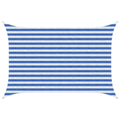 Vela de Sombra Retangular 2 x 3 m HDPE Azul e Branco — foto 1