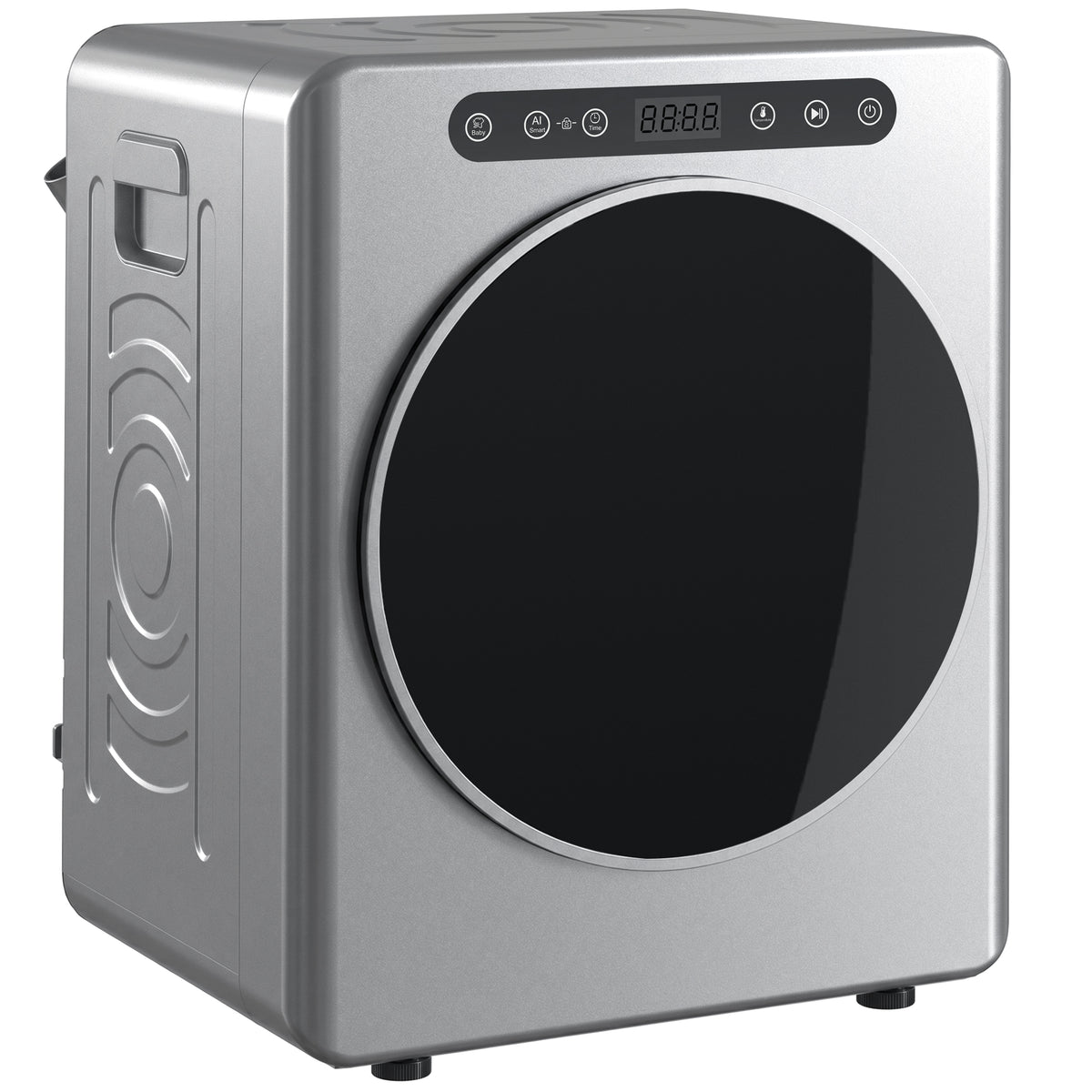 Secador de evacuação, secadora elétrica 1000 W 3 Kg, 6 modos de secagem, temporizador, aço inoxidável, prateado — foto 1