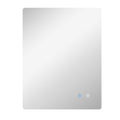 Espelho Retangular Iluminado de LED para Banheiro 80x60 cm Branco Transparente — foto 1