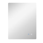 Espelho Retangular Iluminado de LED para Banheiro 80x60 cm Branco Transparente — foto 1