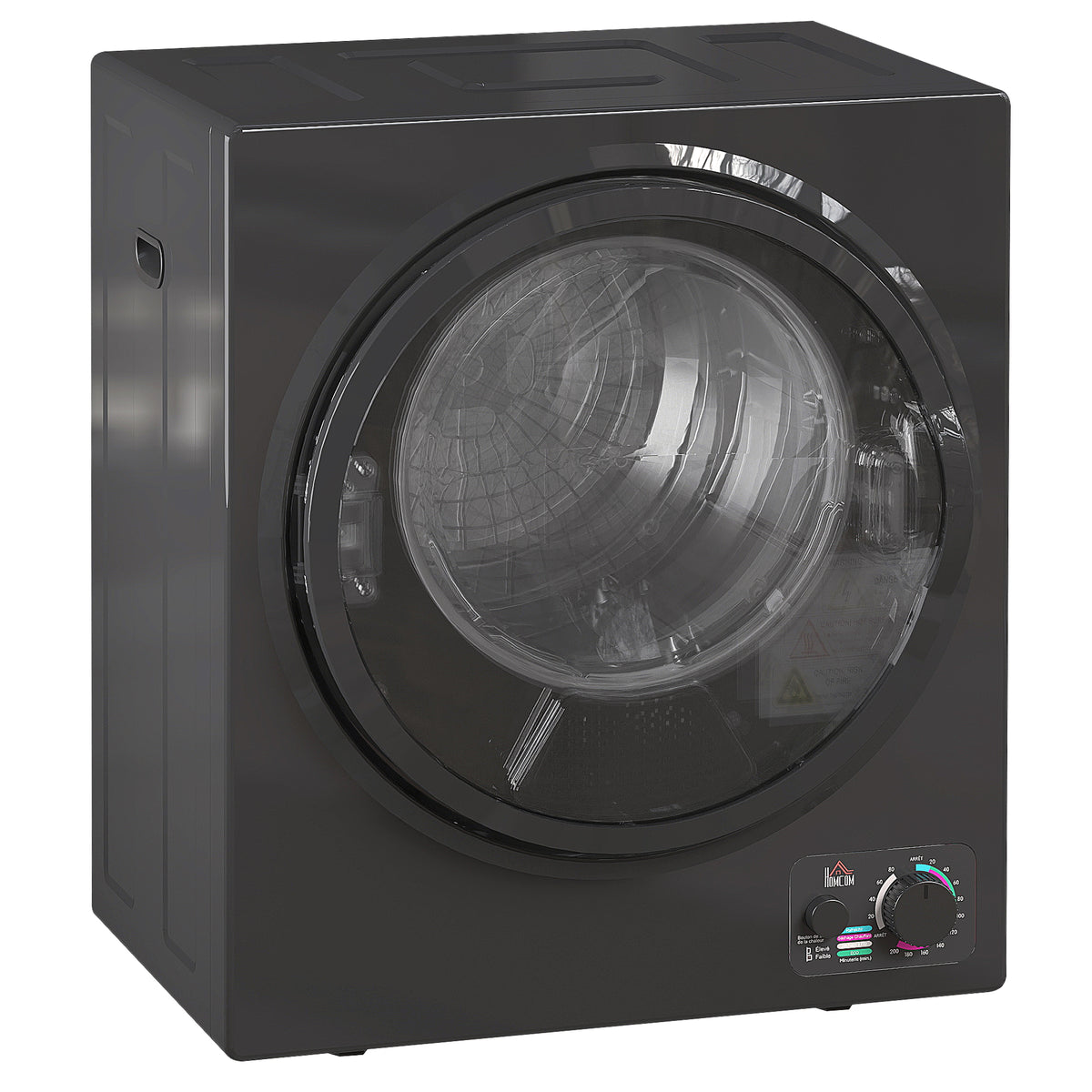 Secador de Roupa Elétrico Portátil 850W Capacidade 33L 4 Modos de Funcionamento Aço Inoxidável 49x40,5x60 cm Preto — foto 1