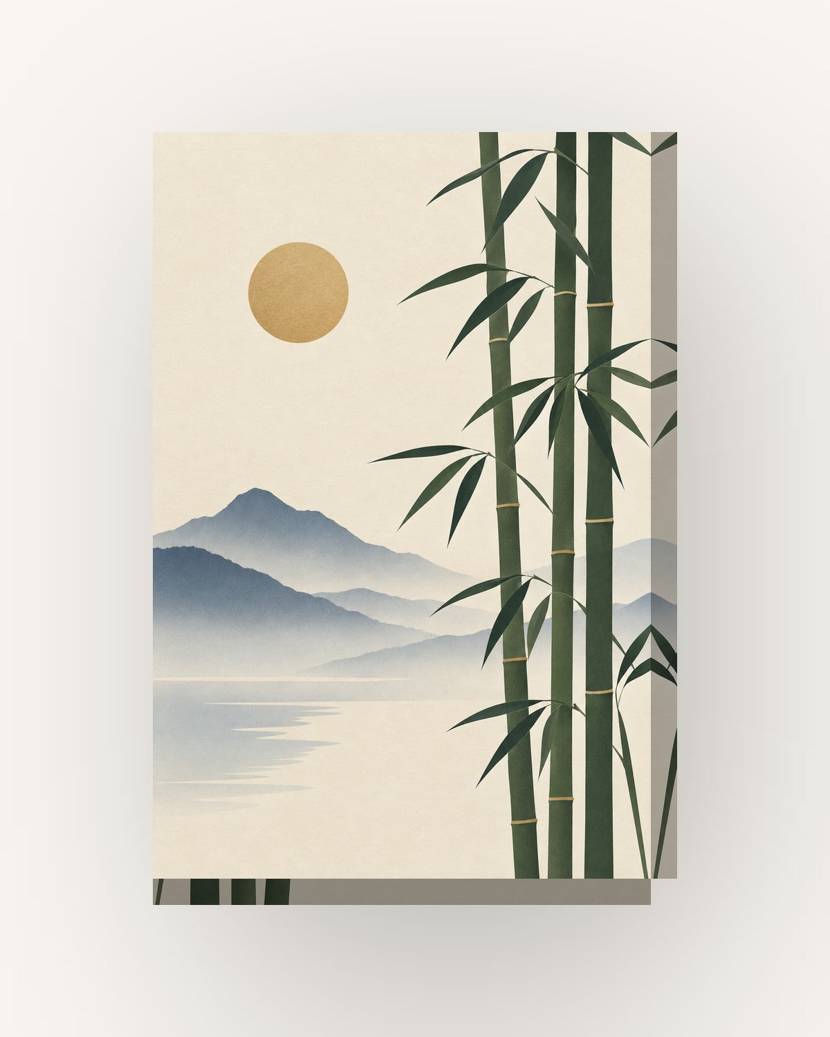 Bambu zen · Minimalista · Quadro zen — acabamento:slim