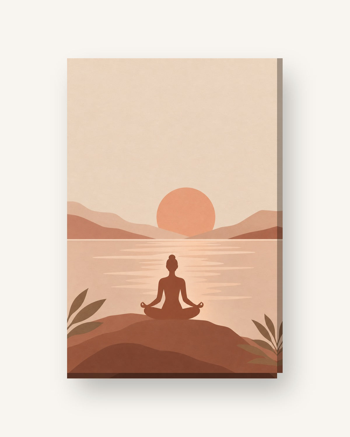 Meditação · Minimalista · Quadro zen — zen-meditacao-minimal_ver_cartao
