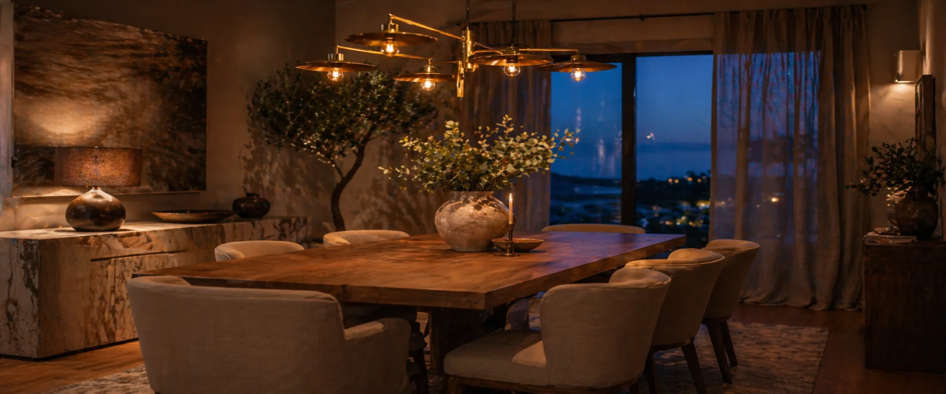 Iluminação ambiente quente